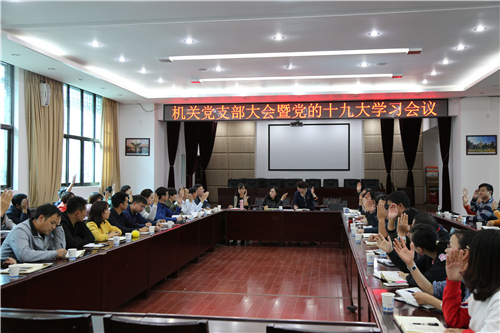 公司機關(guān)召開黨支部大會暨黨的十九大學(xué)習(xí)會議