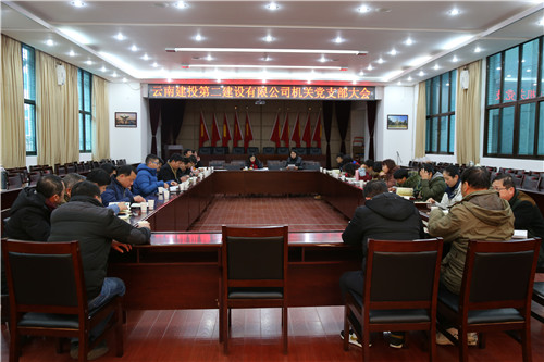 公司機(jī)關(guān)黨支部組織召開支部黨員大會(huì)